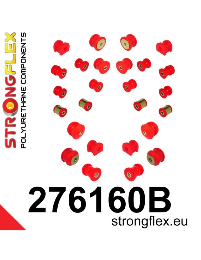  Kit Silent block Polyuréthane Train Avant Subaru Legacy/Outback BL BP 03-09
