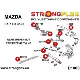  Silent block Polyuréthane différenciel Arrière Mazda RX-7 FD 92-02
