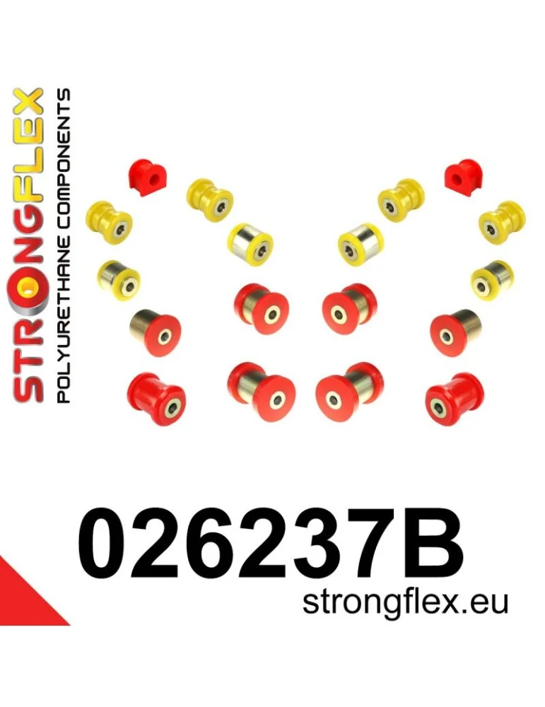  Kit Silent block Polyuréthane Train Avant et Arrière Audi A4 B6 01-05 2 Roues motrices
