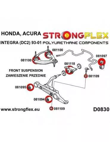  Kit SPORT Silent block Polyuréthane Train Avant Acura Integra III
