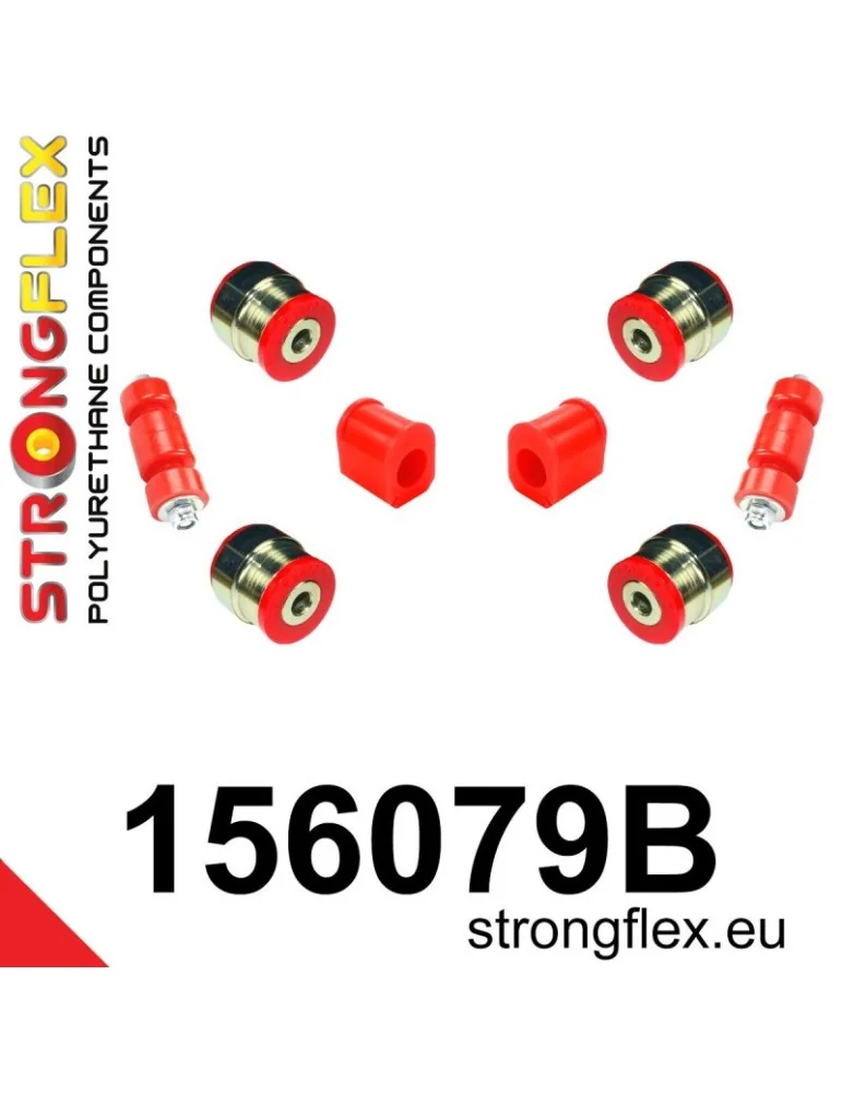  Kit Silent block Polyuréthane Train Avant Renault 19 (93-01)
