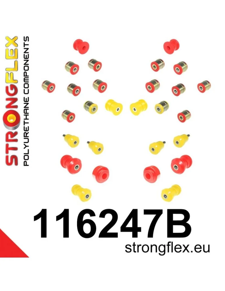  Kit Suspension Silent block Polyuréthane  Mercedes S-Class W140
