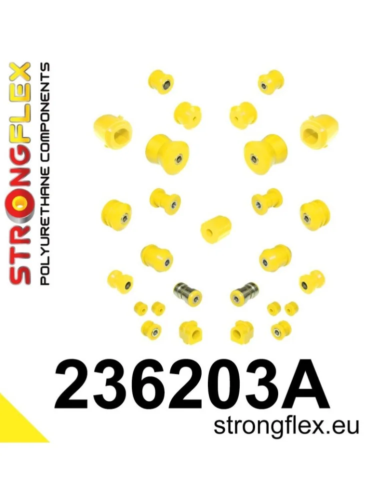  Silent block Polyuréthane kit SPORT Train de Suspension  Volvo 940 90-98
