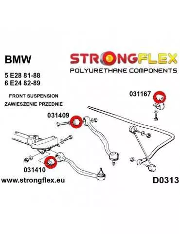  Kit SPORT Suspension Silent block Polyuréthane  BMW 5 Series E28 81-88
