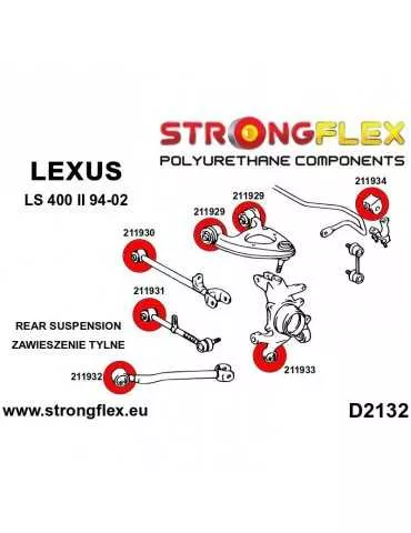  Silent block Polyuréthane de Barre stabilisatrice SPORT Arrière Lexus LS400 II UCF20 94-00
