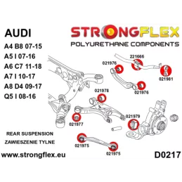  Silent block Polyuréthane SPORT Bras Avant Inférieur Arrière Audi A7 C7 (10-17)
