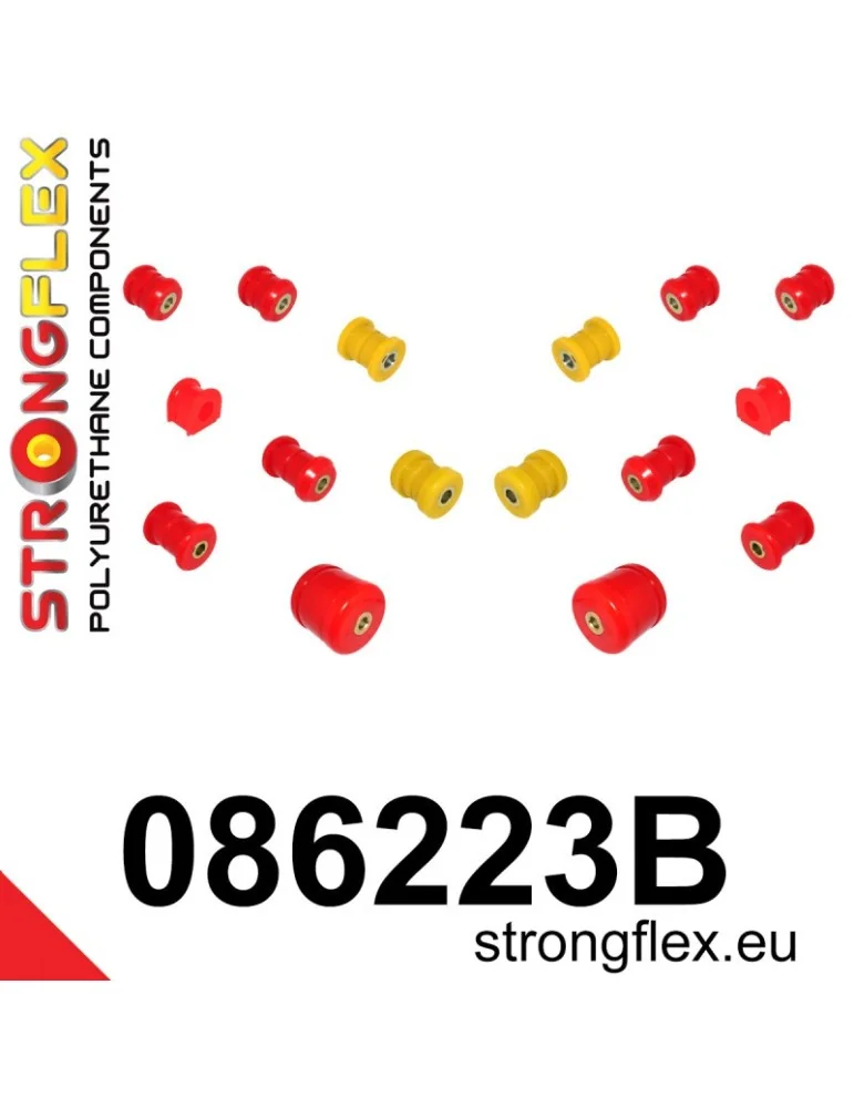  Kit Silent block Polyuréthane Train Avant Honda Prelude V 96-01
