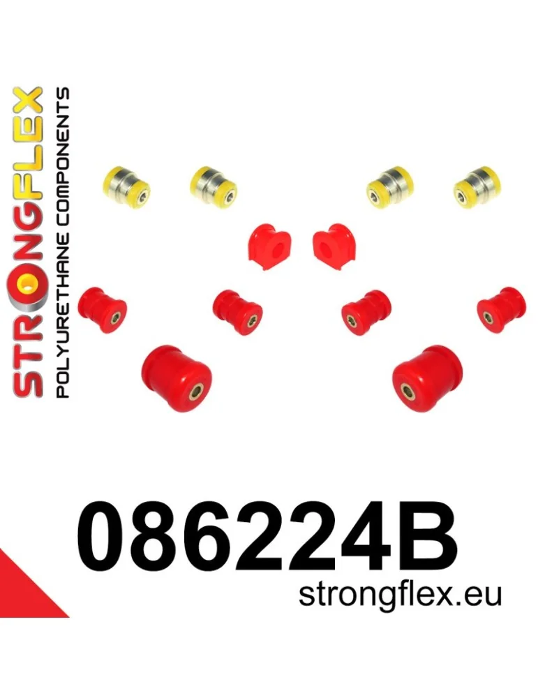  Kit Silent block Polyuréthane Train Avant Honda Prelude SH V 96-01
