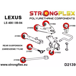  Silent block Polyuréthane SPORT Triangle de Suspension  Lexus LS LS400 I UCF10 89-94
