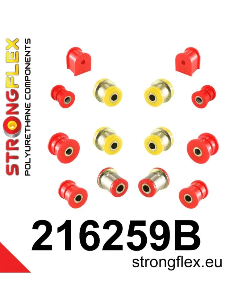  Kit Silent block Polyuréthane Train Avant et Arrière Lexus LS LS400 I UCF10 89-94