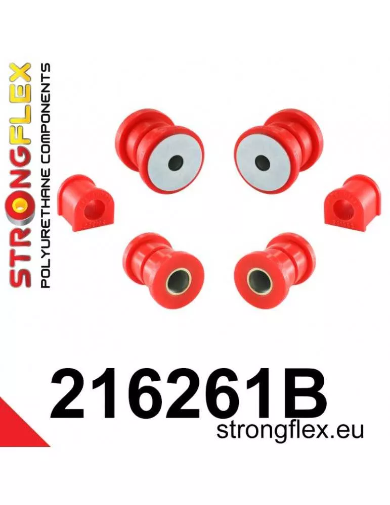  Kit Silent block Polyuréthane Train Avant Toyota Celica V (89-93) ST185 Turbo AWD

