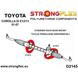  Silent block Polyuréthane Support de Crémaillère de direction SPORT Toyota Corolla IX (01-07) E120 E130