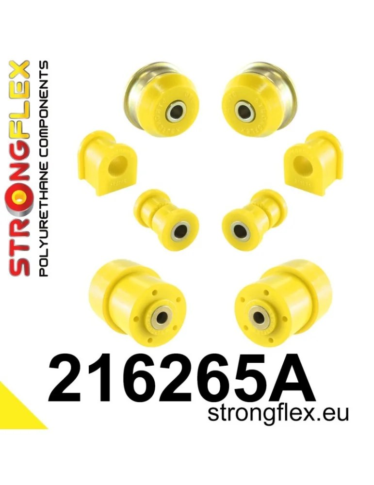  Kit SPORT Silent block Polyuréthane Suspension Totale  Toyota Corolla IX (01-07) E120 E130