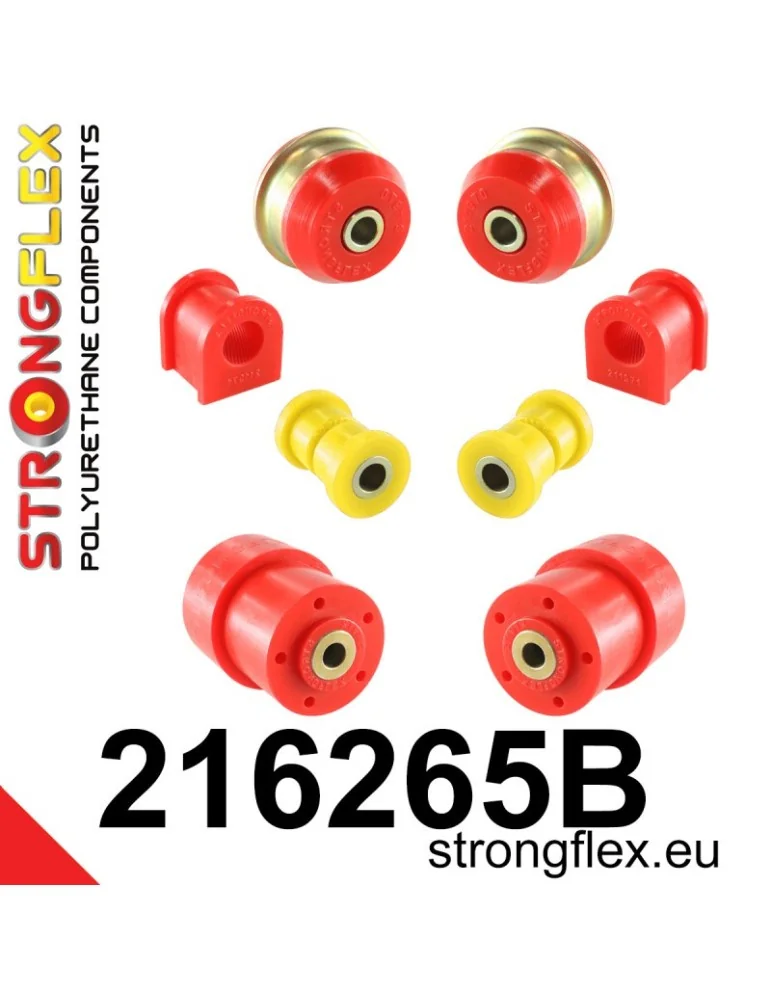  Kit Silent block Polyuréthane Suspension Totale  Toyota Corolla IX (01-07) E120 E130