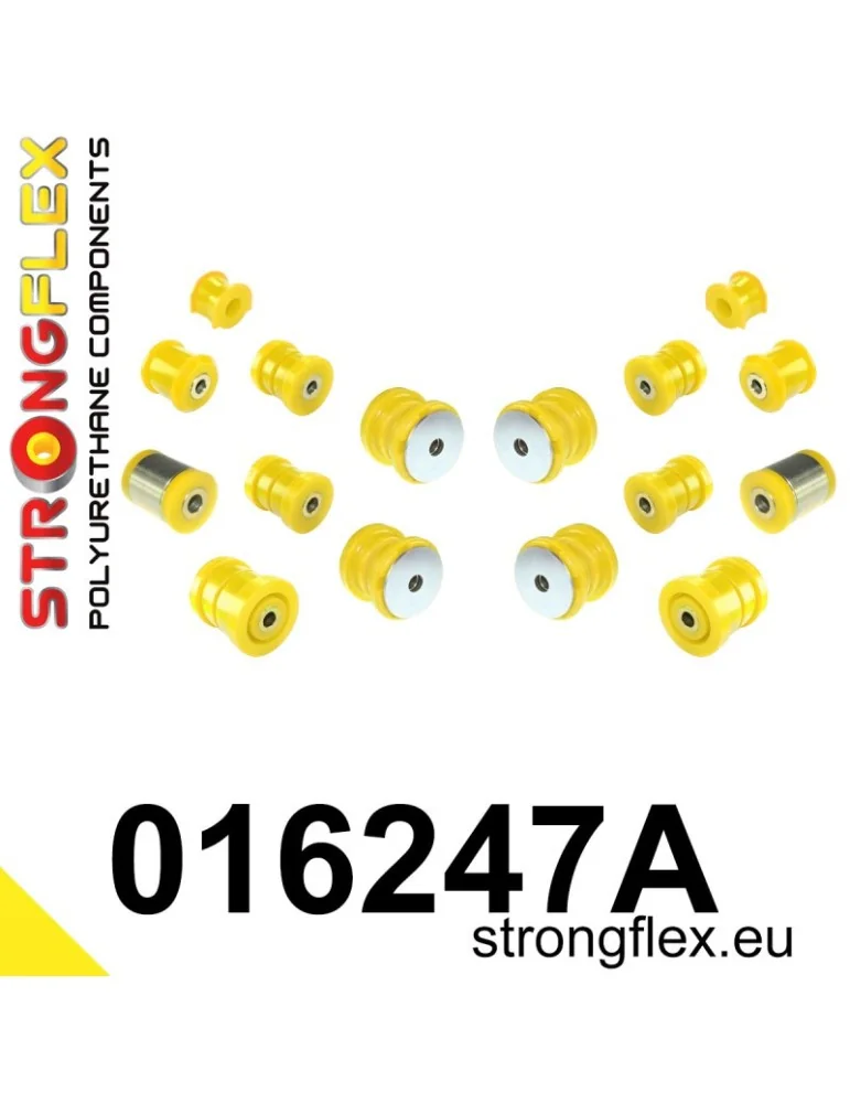  Kit SPORT Silent block Polyuréthane Train Avant et Arrière Alfa Romeo 159 (05-11)
