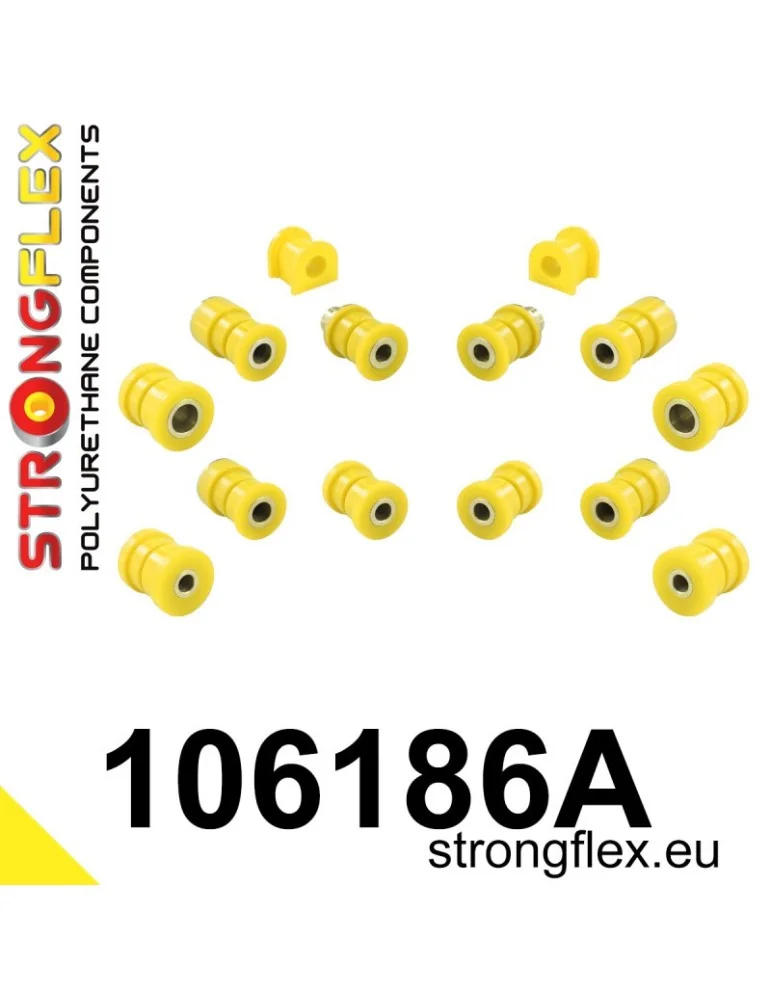  Kit SPORT Silent block Polyuréthane Train Avant et Arrière Mazda 323 F BA 94-98
