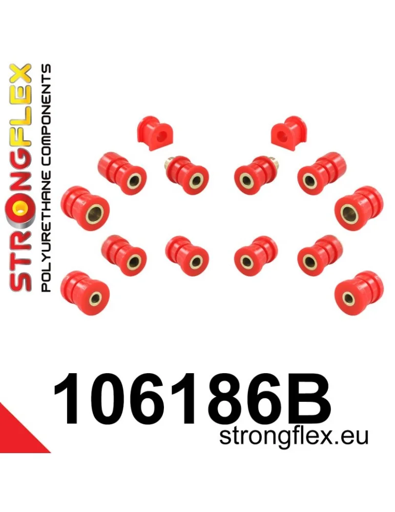  Kit Silent block Polyuréthane Train Avant et Arrière Mazda 323 F BA 94-98
