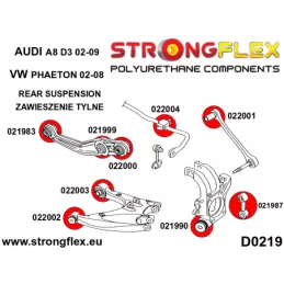  Silent block Polyuréthane de Barre stabilisatrice SPORT Arrière Volkswagen Phaeton (02-08)
