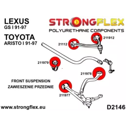  Silent block Polyuréthane Barre stabilisatrice Avant Toyota Arestto I (91-97)
