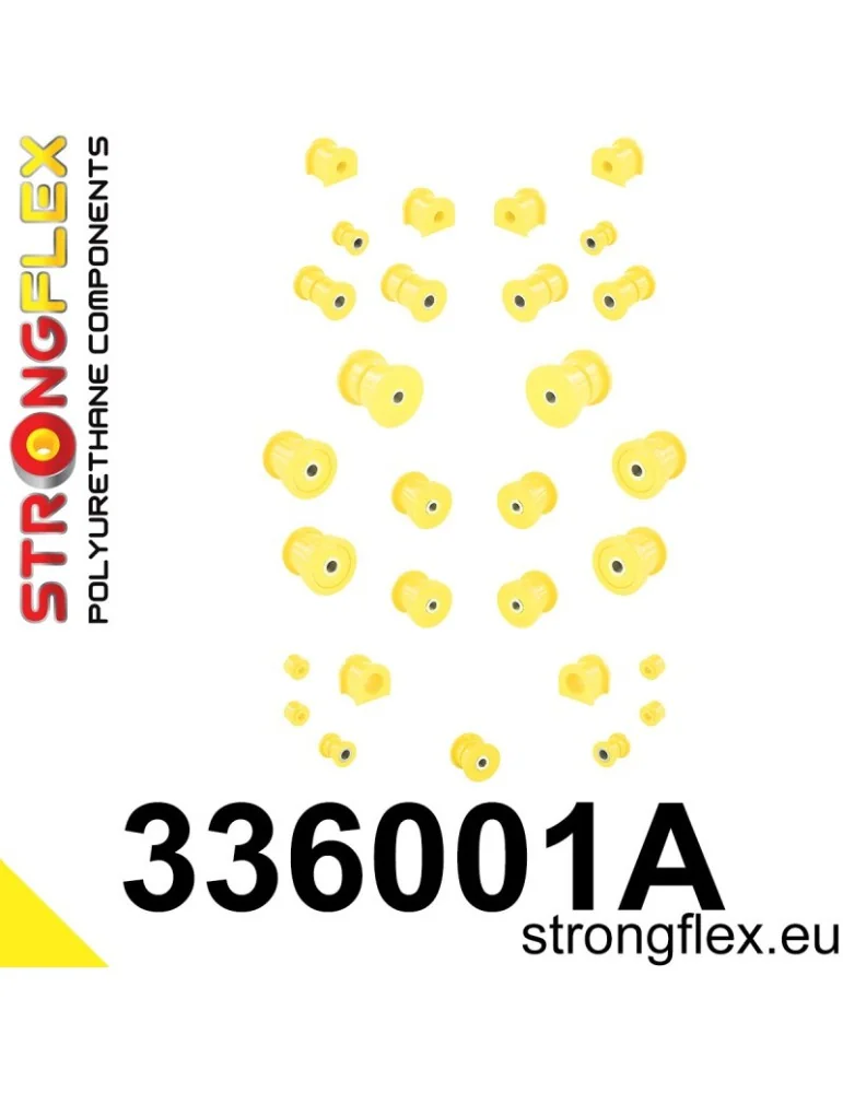  Kit SPORT Silent block Polyuréthane Suspension totale Jeep Cherokee II (84-01) XJ
