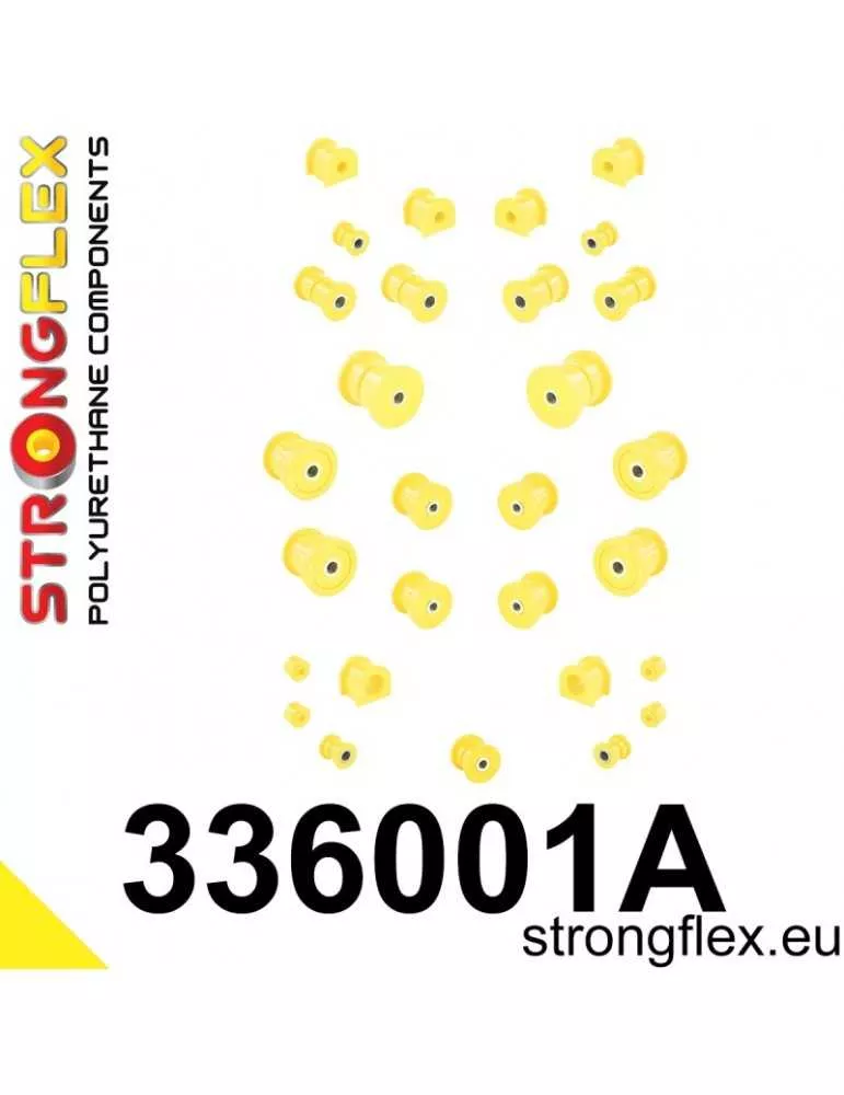  Kit SPORT Silent block Polyuréthane Suspension totale Jeep Cherokee II (84-01) XJ
