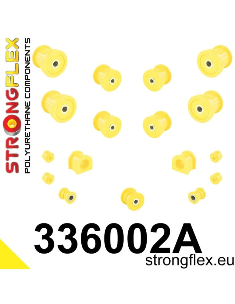  Kit SPORT Silent block Polyuréthane Train Avant Jeep Cherokee II (84-01) XJ
