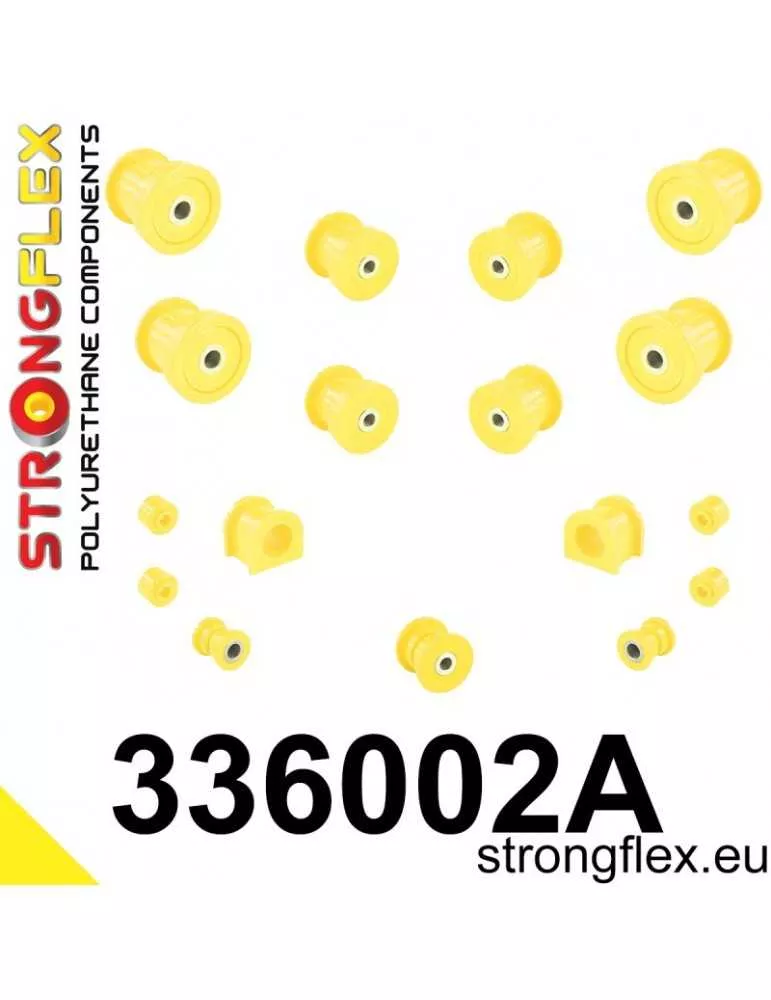  Kit SPORT Silent block Polyuréthane Train Avant Jeep Cherokee II (84-01) XJ
