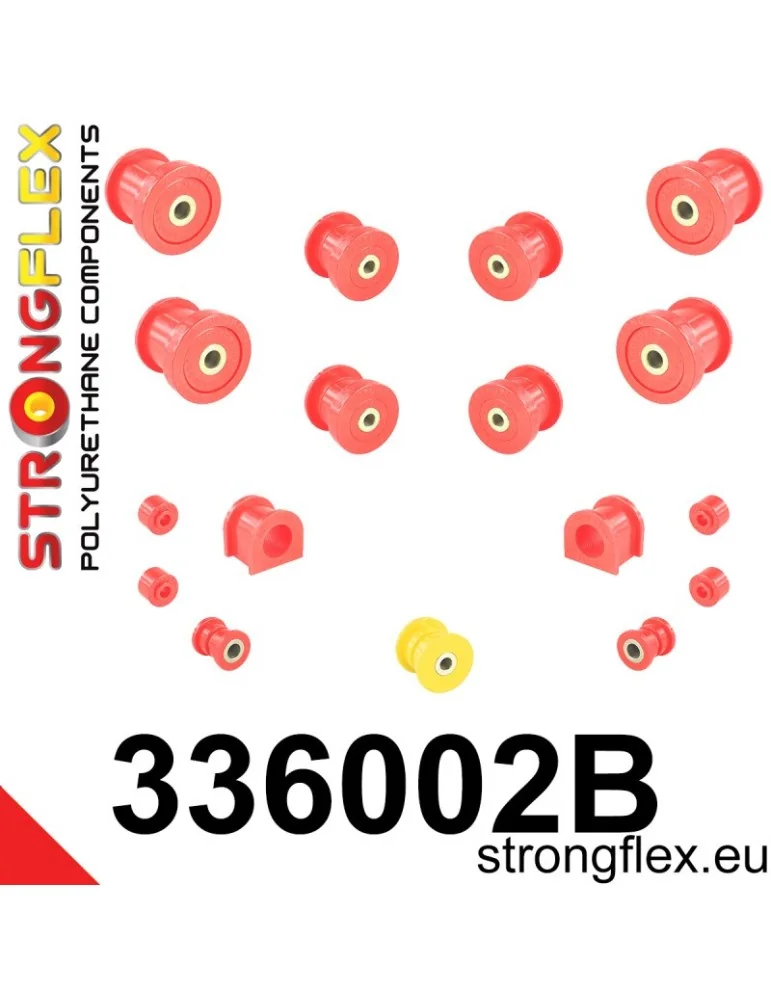  Kit Silent block Polyuréthane Train Avant Jeep Cherokee II (84-01) XJ
