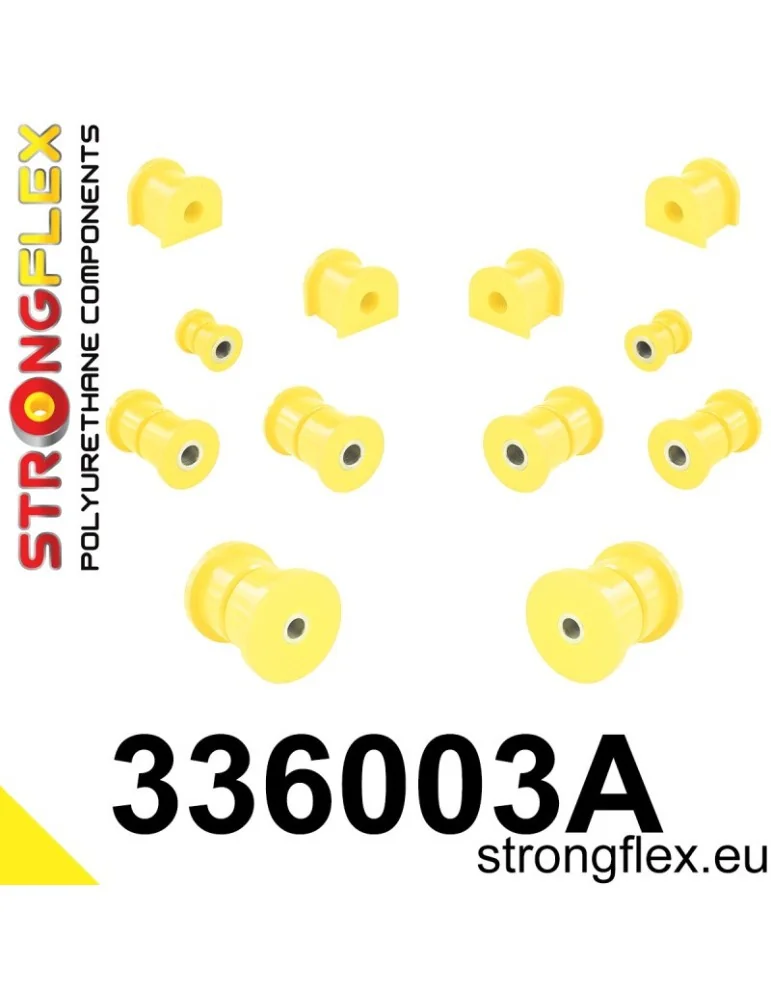  Kit SPORT Silent block Polyuréthane Train Avant et Arrière Jeep Cherokee II (84-01) XJ
