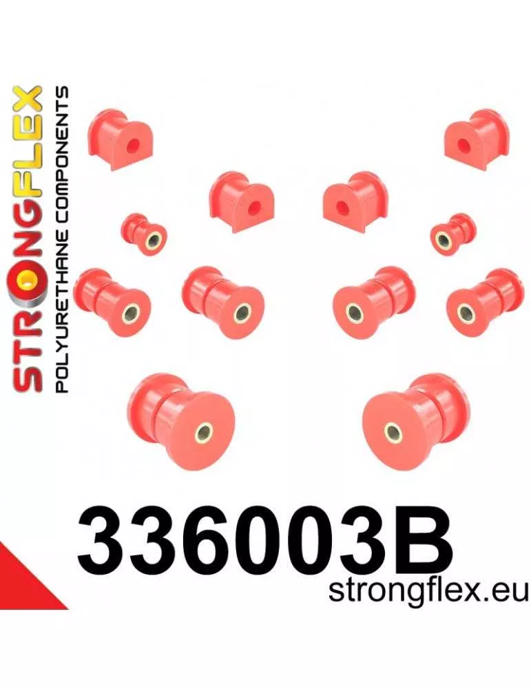  Kit Silent block Polyuréthane Train Avant et Arrière Jeep Cherokee II (84-01) XJ

