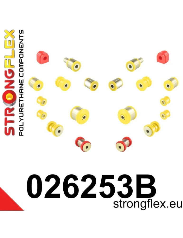  Kit Silent block Polyuréthane Train Avant et Arrière Audi A8 D3 (02-09)
