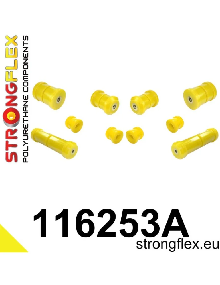  Kit SPORT Silent block Polyuréthane Train Avant Mercedes Klasa C W202 (93-98)
