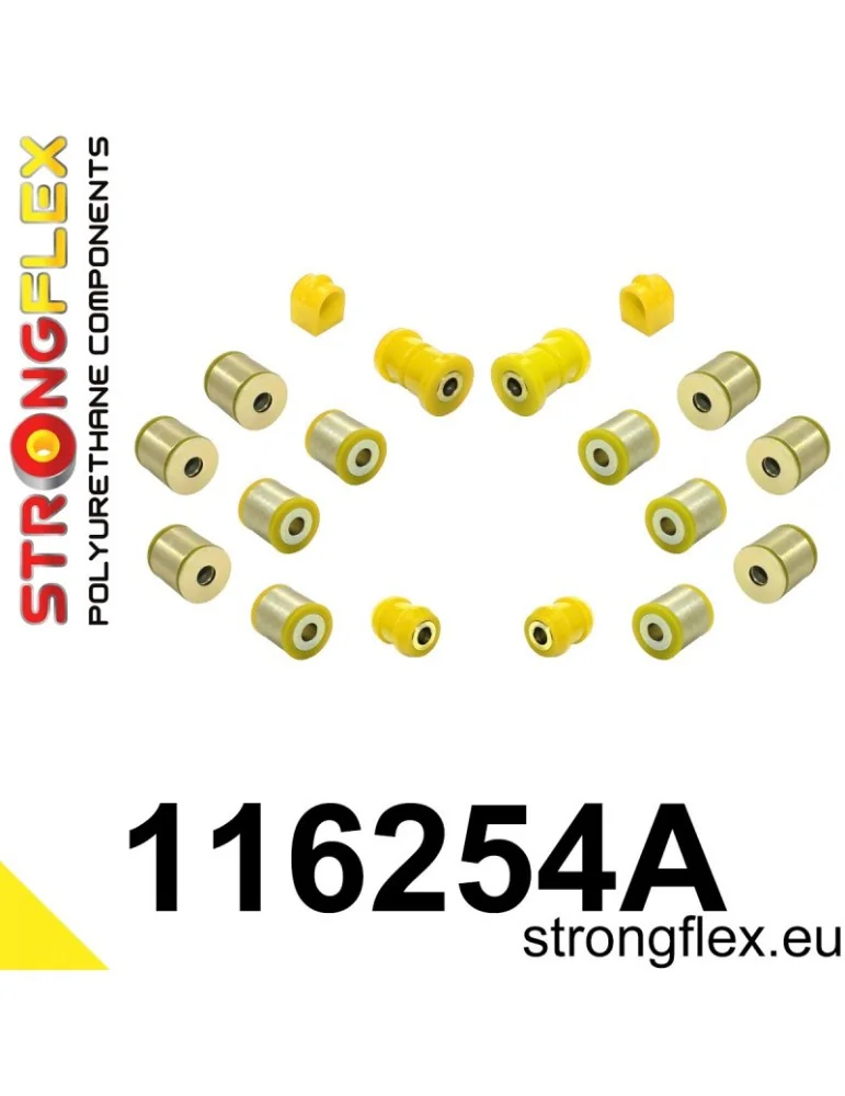  Kit SPORT Silent block Polyuréthane Train Avant et Arrière Mercedes Klasa C W202 (93-98)
