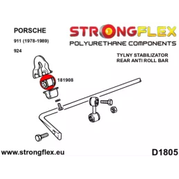  Silent block Polyuréthane de Barre stabilisatrice SPORT Arrière Porsche  911 (78-89)