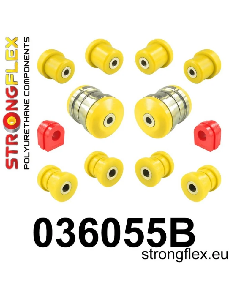  Kit Silent block Polyuréthane Train Avant BMW X5 II (06-13) E70
