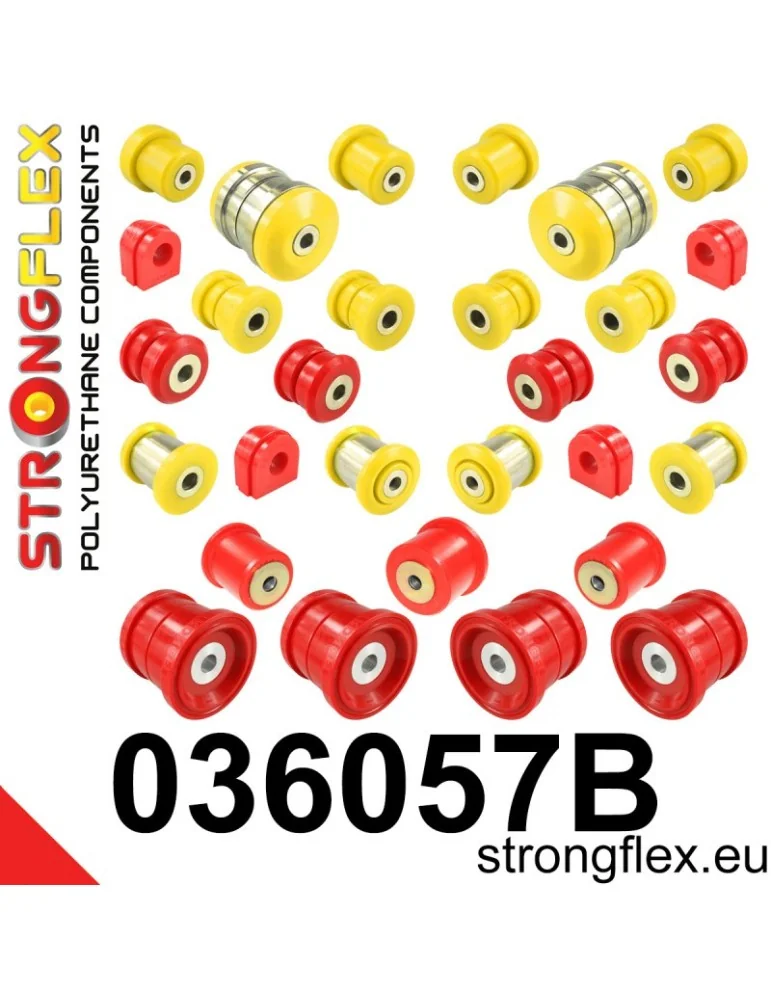  Kit Silent block Polyuréthane Suspension totale BMW X6 I (07-14) E71/E72
