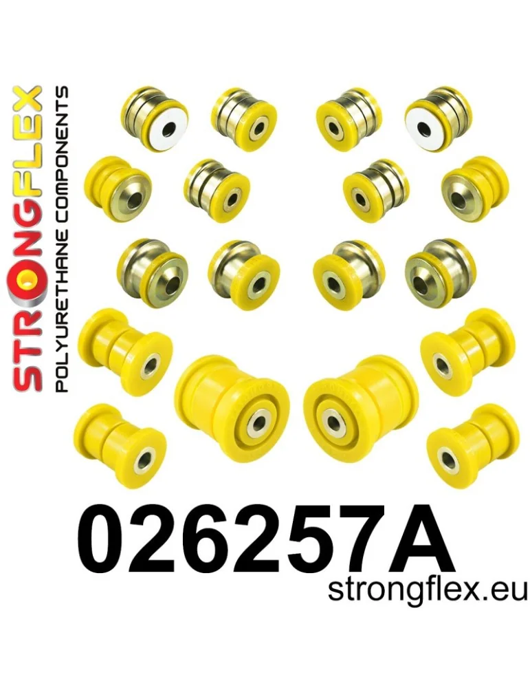  Kit SPORT Silent block Polyuréthane Train Avant et Arrière Porsche Cayenne I (2002-2010)