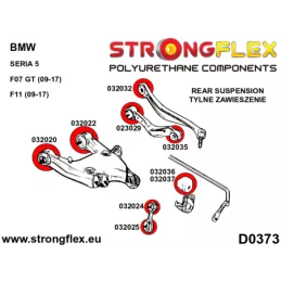  Silent block Polyuréthane SPORT Supérieur - Bras de Culbuteur Arrière BMW Seria 5 VI (10-17) F10 / F11 Sedan xDrive
