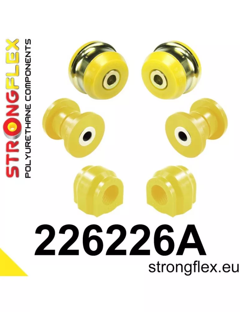 Kit SPORT Silent block Polyuréthane Train Avant Škoda Superb II (09-15) 3T
