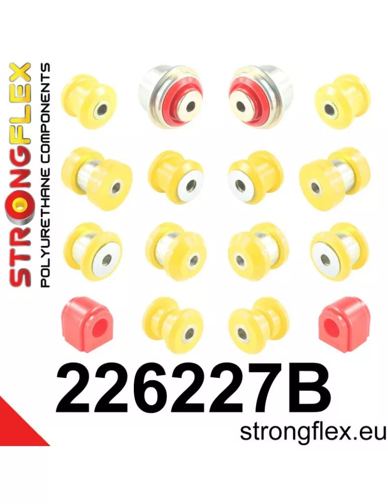  Kit Silent block Polyuréthane Train Avant et Arrière Škoda Octavia IV (19-)

