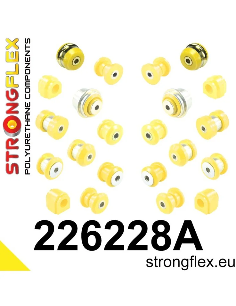  Kit SPORT Silent block Polyuréthane Suspension Totale  Audi A3 III (13-21) 8V S3
