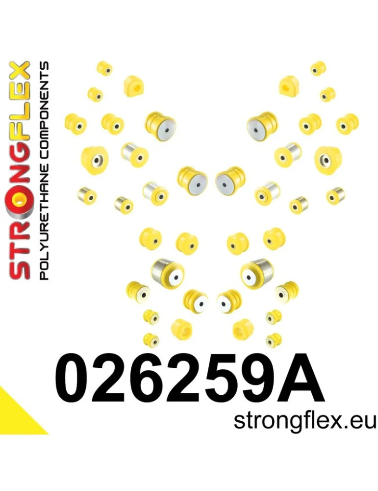  Kit SPORT Silent block Polyuréthane Suspension totale Audi A4 IV (07-15) B8 / 8K 2 Roues motrices
