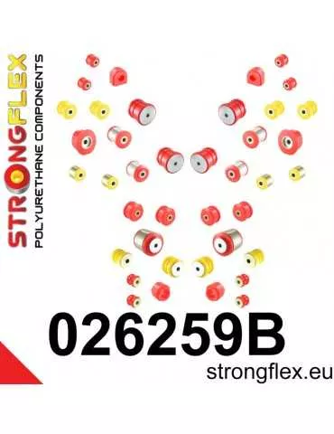  Kit Silent block Polyuréthane Suspension totale Audi A4 IV (07-15) B8 / 8K 2 Roues motrices
