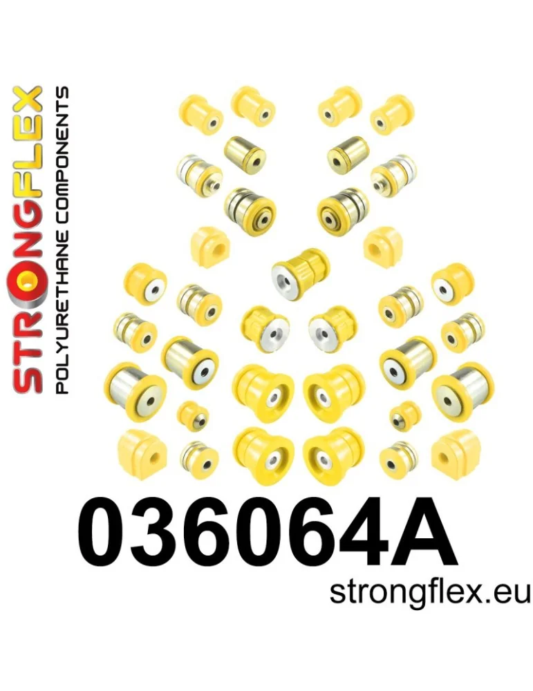  Kit SPORT Silent block Polyuréthane Suspension totale BMW Seria 6 III (11-18) F06 / F12 F13 2 Roues motrices
