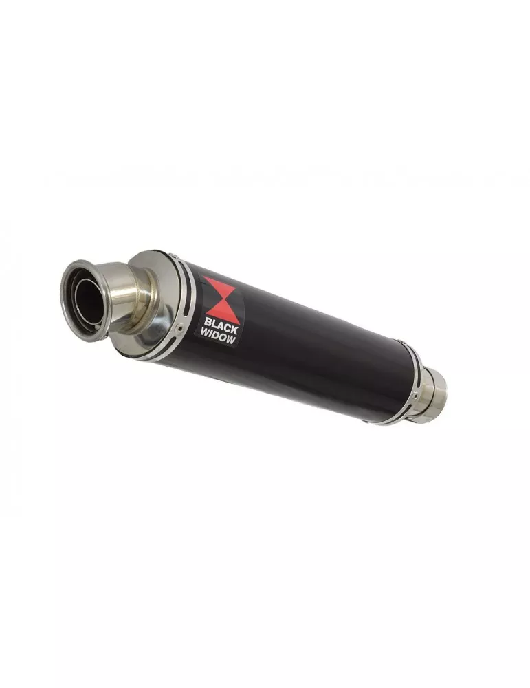 GSX-S 1000 & GT 2021-2023 Silencieux Rond Noir en Inox 350mm