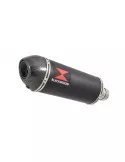 GSX-S 1000 & GT 2021-2023  Silencieux Ovale Noir en Inox + Canule en Carbone 300mm