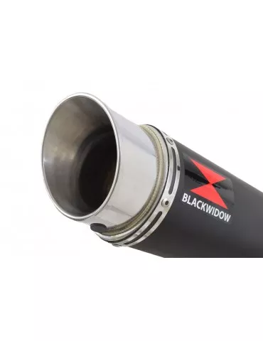 GSX-S 1000 & GT 2021-2023 Silencieux GP Rond Noir en Inox 360mm