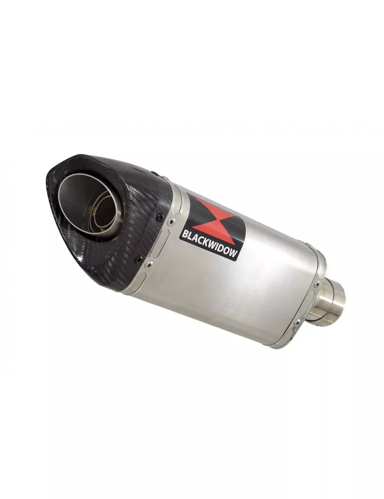 GSX-S 1000 & GT 2021-2023 Silencieux Tri Ovale en Inox + Canule en Carbone 250mm