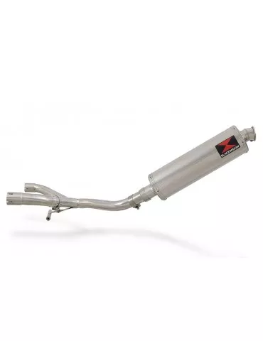R850GS Décatalyseur Collecteur d'échappement Sport Inox  400mm Silencieux Inox Ovale