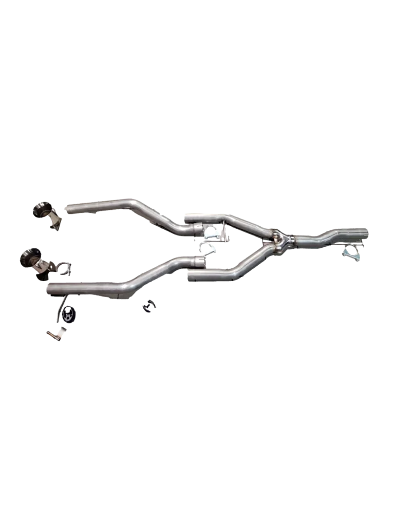 Ligne Silencieux Duplex + Intermédiaire directSportInox DriveOnlyJaguar Jaguar XE 2.0d R Sport 2015 - 2021